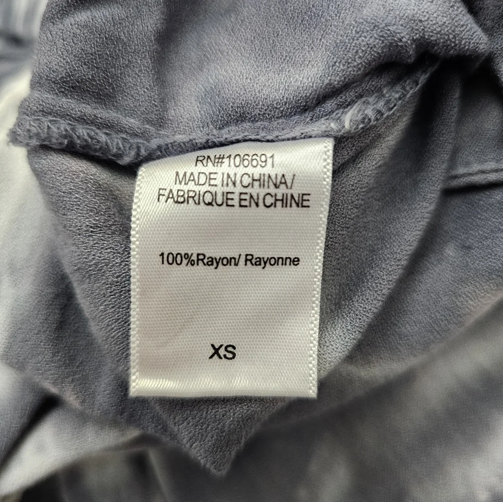 Young Fabulous & Broke Wide Leg Pants Size XS Grey & White - Picture 9 of 11